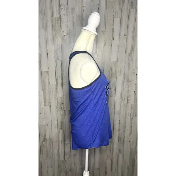 NWT Hampton University Pirates Women's Medium Blue Racerback Tank Top Sleeveless - Picture 2 of 4